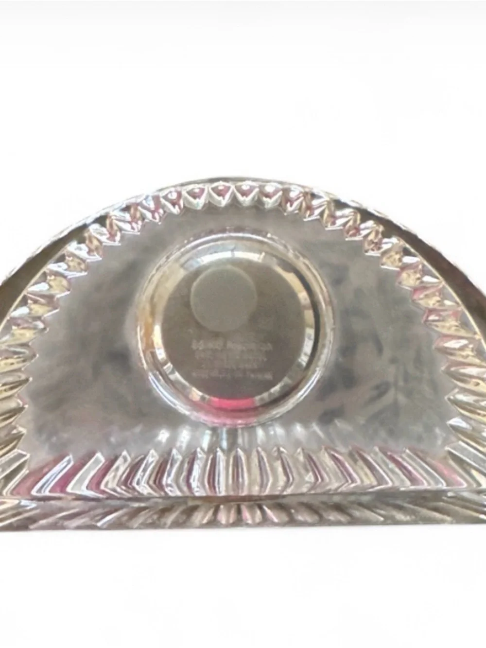 Marquis Crystal Clear and Silver Mantel Clock